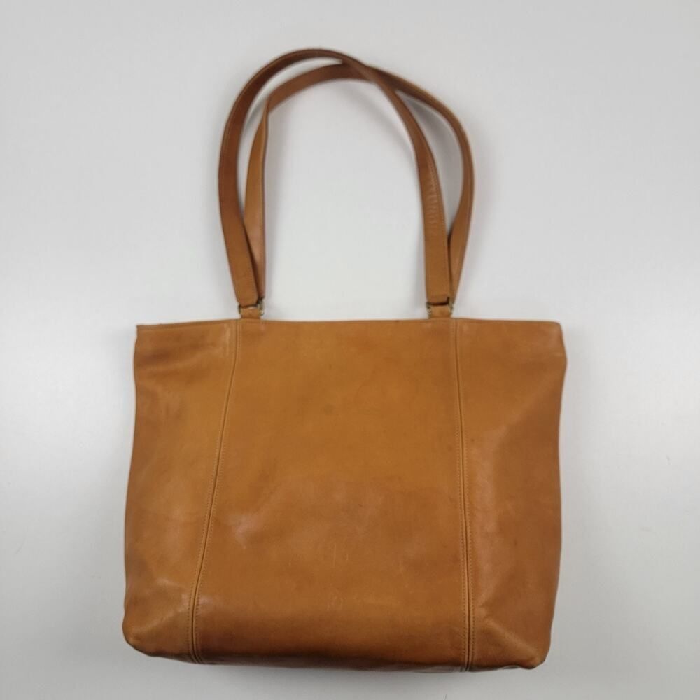 Vintage 90s Coach Leather Tote Bag Purse Brown‎ Leather Carryall